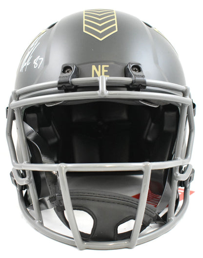 Rob Gronkowski Signed Patriots F/S Salute 25 Speed Authentic Helmet - Beckett W