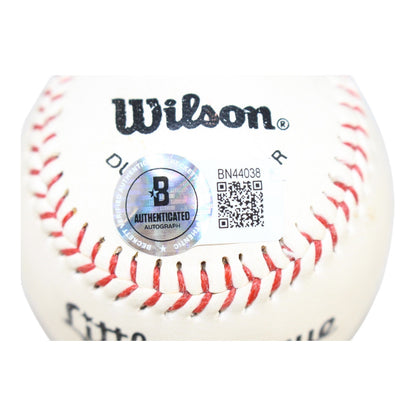 Mickey Mantle Autographed New York Yankees Baseball Little League Beckett 59438