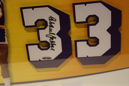 Kareem Abdul-Jabbar Autographed Number Framed Champs Collage LE-133 UDA COA