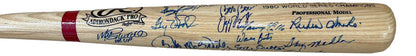 1980 Philadelphia Phillies (24) Team Signed Rawlings Adirondack Bat JSA Hologram