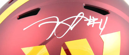 Frankie Luvu Autographed Washington Commanders F/S Speed Helmet - Beckett W