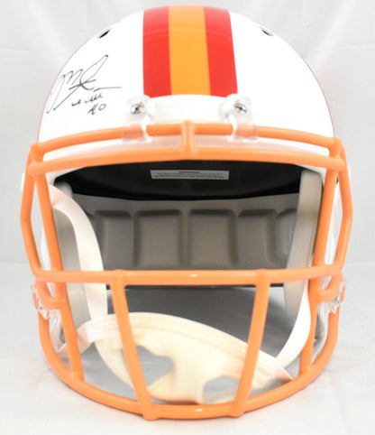 Mike Alstott Signed Tampa Bay Buccaneers F/S 76-96 Speed Helmet- Beckett W Holo