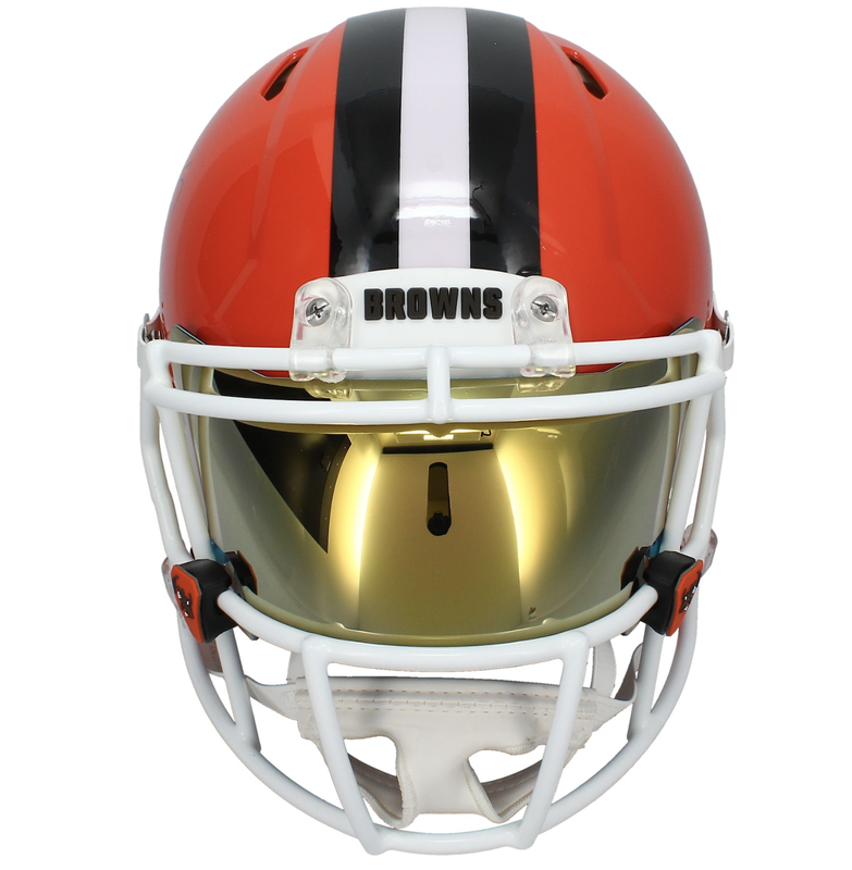 Myles Garrett Autographed Cleveland Browns Authentic Speed Helmet Beckett
