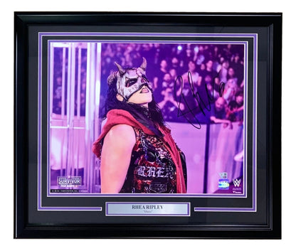 Rhea Ripley Signed Framed 16x20 WWE Survivor Series Photo Fanatics