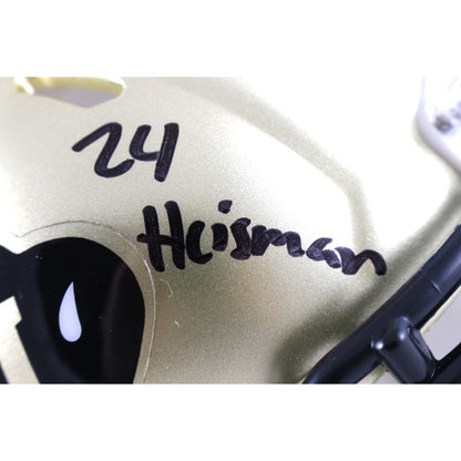 Travis Hunter Autographed Colorado Buffaloes Mini Helmet Heisman Beckett 51426