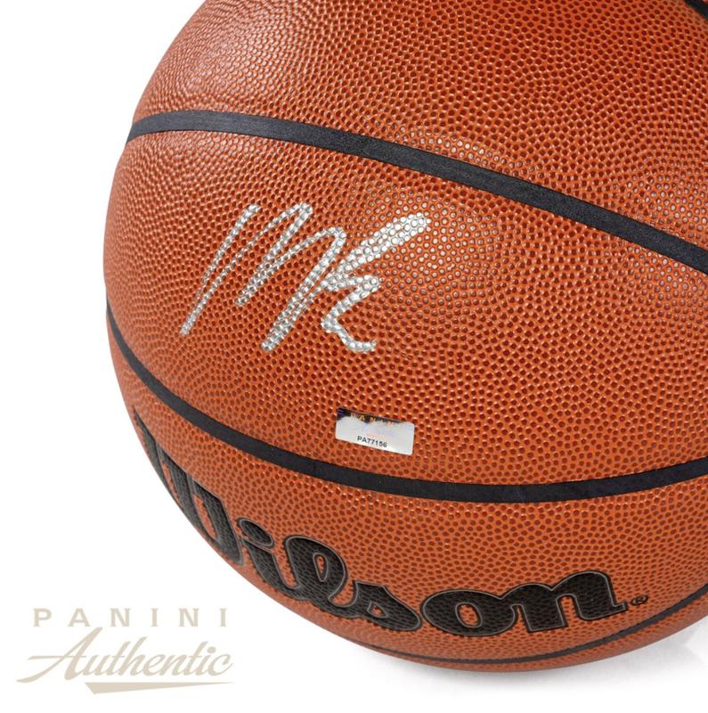 Matas Buzelis Autographed Chicago Bulls Wilson Basketball Panini