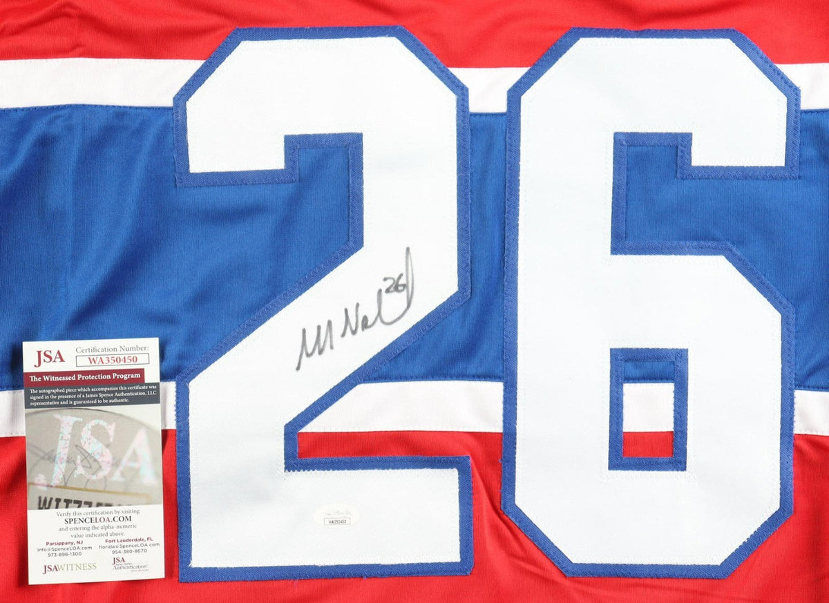 Markus Naslund Signed Montreal Canadiens Jersey (JSA COA) 5xAll Star / Left Wing