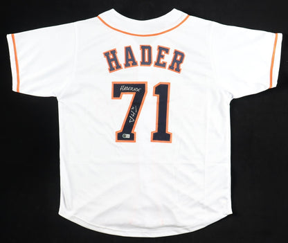 Josh Hader Signed Houston Astros Jersey Inscribed "Haderade" (Beckett)
