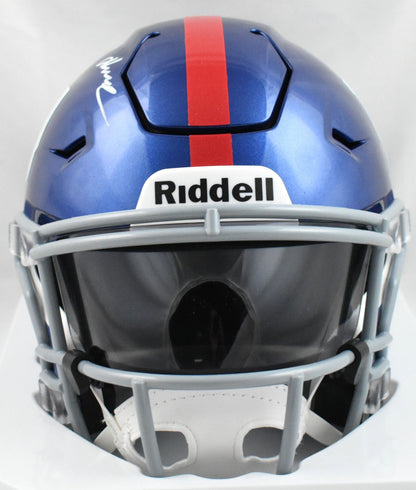 Abdul Carter Signed New York Giants Mid-Size SpeedFlex Helmet - Beckett W Holo