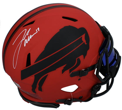 Josh Allen Autographed Bills 'RAVE' Authentic Speed Helmet w/ Visor Beckett