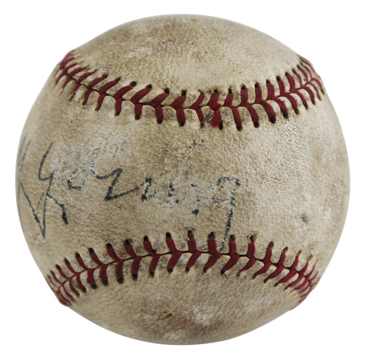Cy Young Authentic Signed Official Interstate League Baseball BAS #AE41576