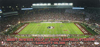 Bobby Bowden Signed Florida State Seminoles 12x25 Photo (PSA QR Code card)
