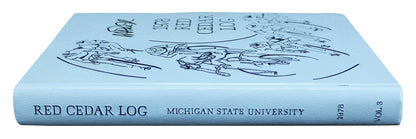 Lakers Magic Johnson 2x Signed 1978 Michigan State Yearbook BAS Wit #3W326954