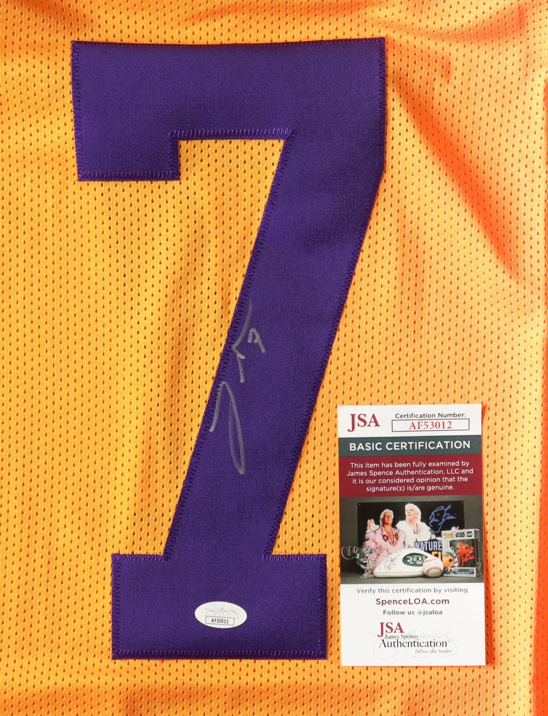 Tyrann Mathieu Signed LSU Tigers Jersey (JSA COA) New Orleans Saints All Pro DB