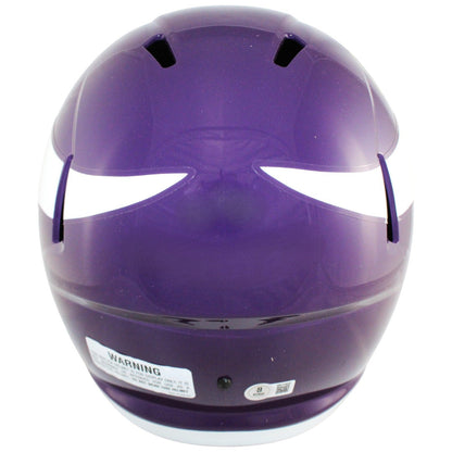 Justin Jefferson Autographed Minnesota Vikings F/S TB Helmet Beckett WIT 52896
