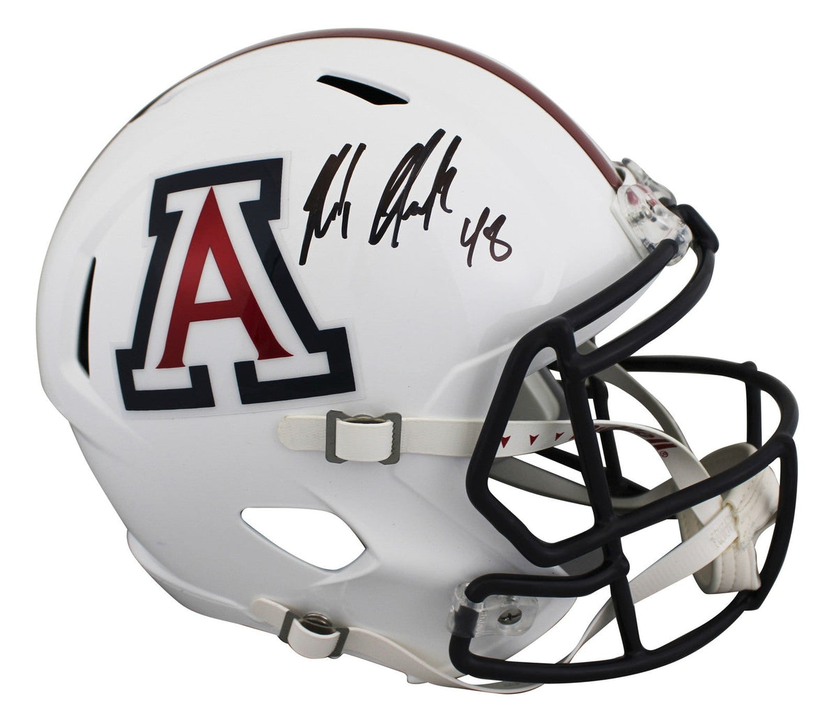 Arizona Rob Gronkowski Signed Full Size Speed Rep Helmet W/ Case BAS Witnessed