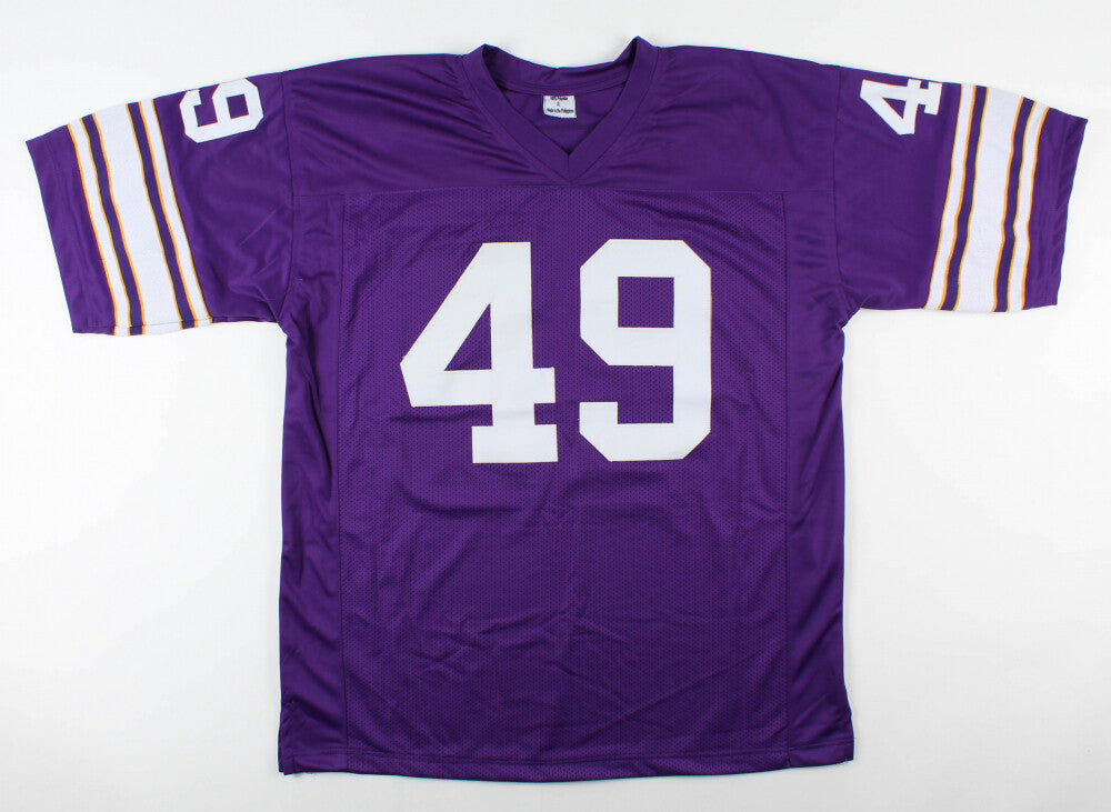 Ed Marinaro Signed Minnesota Vikings Jersey (RSA) Running Back & TV Star