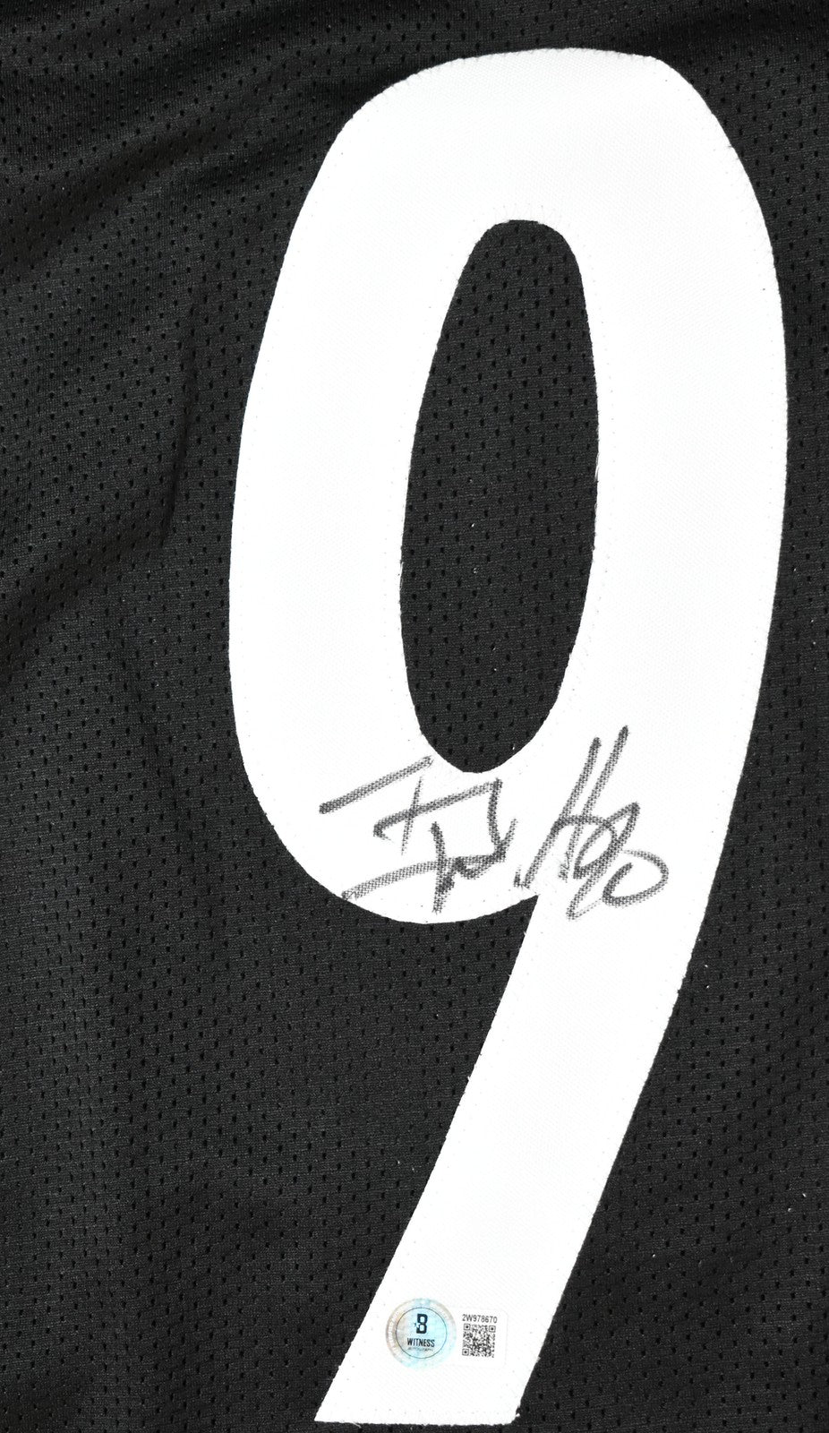 T.J. Watt Autographed Black Pro Style Jersey - Beckett W Hologram *Black