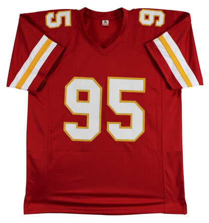 Chris Jones Authentic Signed Red Pro Style Jersey Autographed BAS
