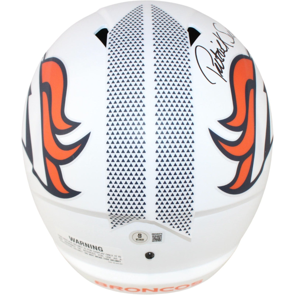 Patrick Surtain Autographed Denver Broncos F/S 24 Alt Helmet Beckett WIT 53133