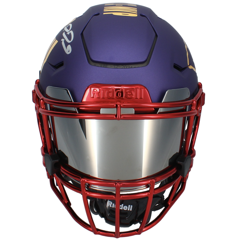 Patrick Mahomes Autographed SB Chrome Inlay SpeedFlex Helmet Beckett LE 15