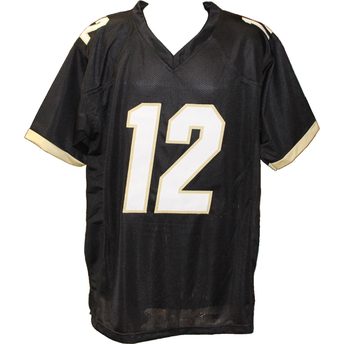 Travis Hunter Autographed College Style Black XL Jersey Beckett Witness 51418