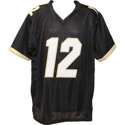 Travis Hunter Autographed College Style Black XL Jersey Beckett Witness 51418