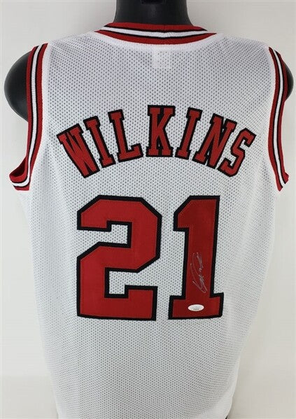 Dominique Wilkins Signed Georgia Bulldogs Jersey (JSA COA) #3 Overall Pck 1982