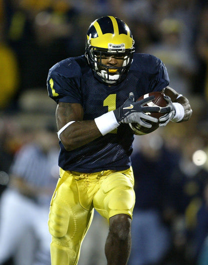 Braylon Edwards Signed Michigan Wolverines Jersey (Beckett) Browns Pro Bowl W.R.