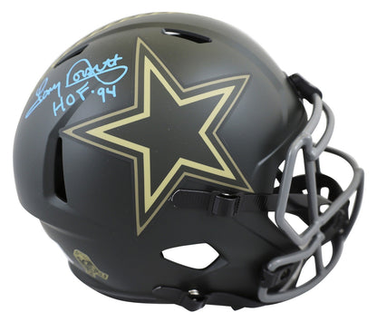 Cowboys Tony Dorsett "HOF 94" Signed STS IV Full Size Speed Rep Helmet BAS Wit 1