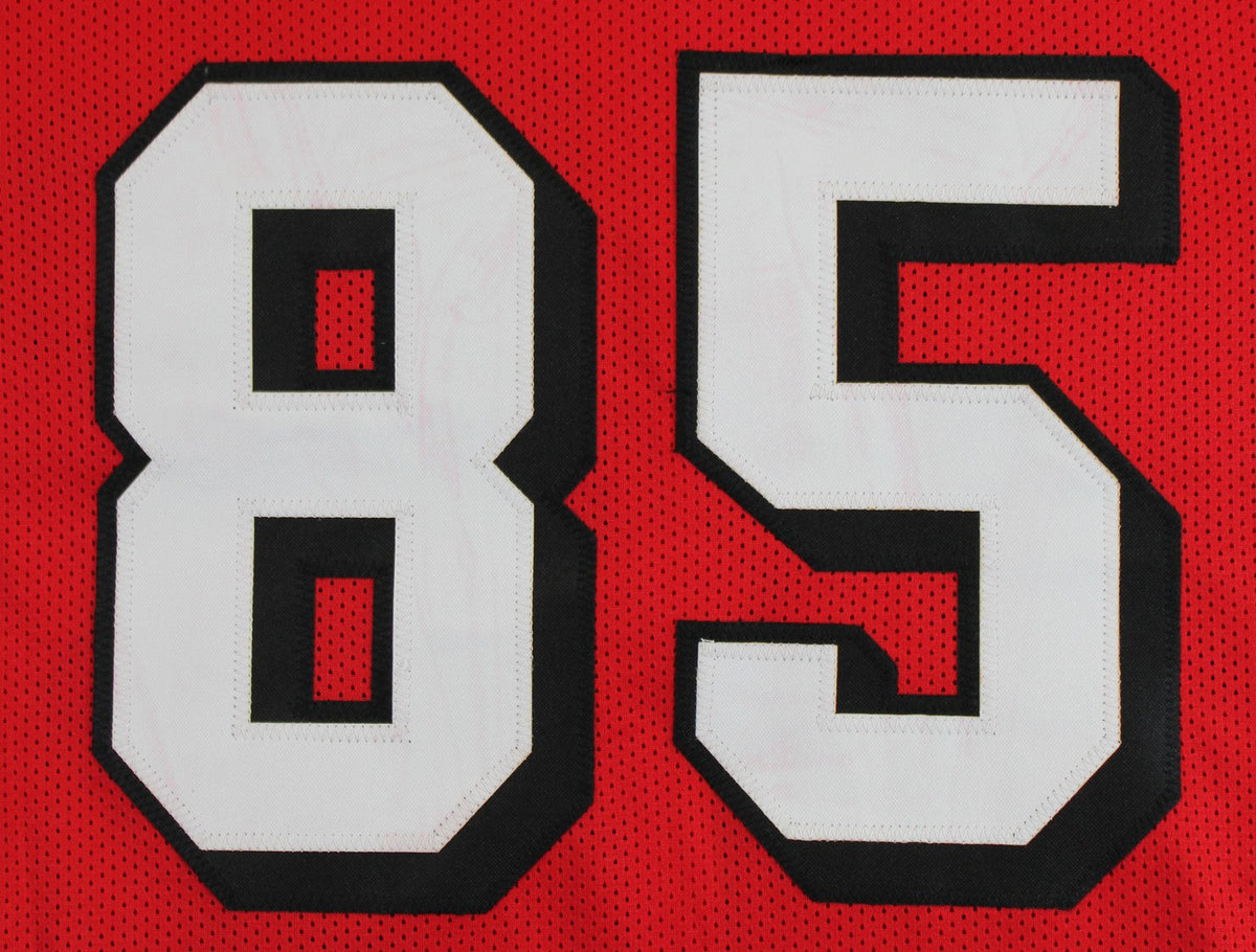 George Kittle Signed Red Pro Style Jersey w/ Dropshadow BAS Witnessed #1W163194