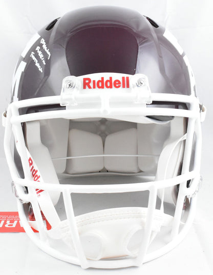 Johnny Manziel Signed Texas A&M F/S Speed Authentic Helmet w/HT JFF - Beckett W