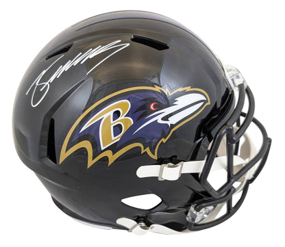 Ravens Zay Flowers Signed Full Size Speed Rep Helmet W/ Case Autographed BAS