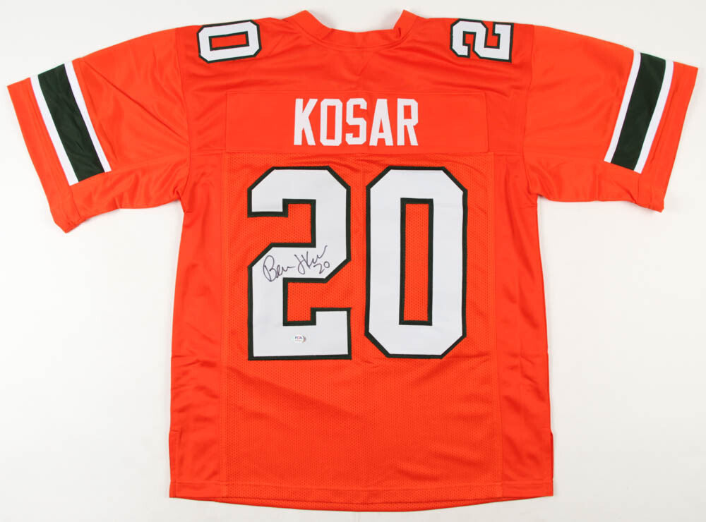 Bernie Kosar Signed Miami Hurricanes Jersey (PSA COA) 1983 National Champion QB