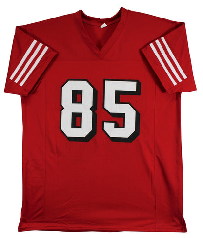 George Kittle Signed Red Pro Style Jersey w/ Dropshadow BAS Witnessed #1W163194