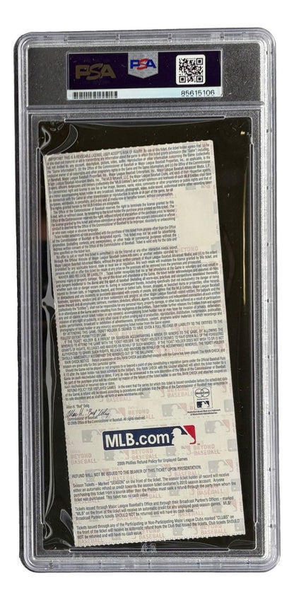 Hideki Matsui Signed NY Yankees 2009 World Series Game 3 Ticket 09 WS MVP PSA