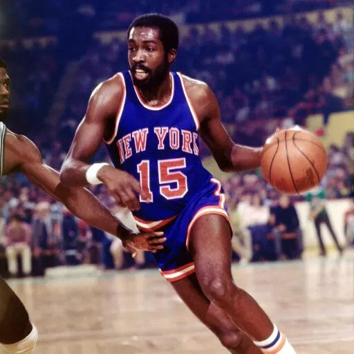 Earl Monroe Signed Knicks Jersey (PSA COA) 4xNBA All-Star / 1973 World Champs