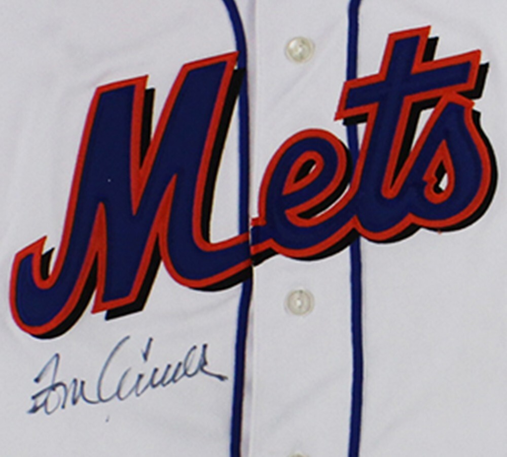 Tom Seaver Signed New York Mets Majestic White MLB Jersey