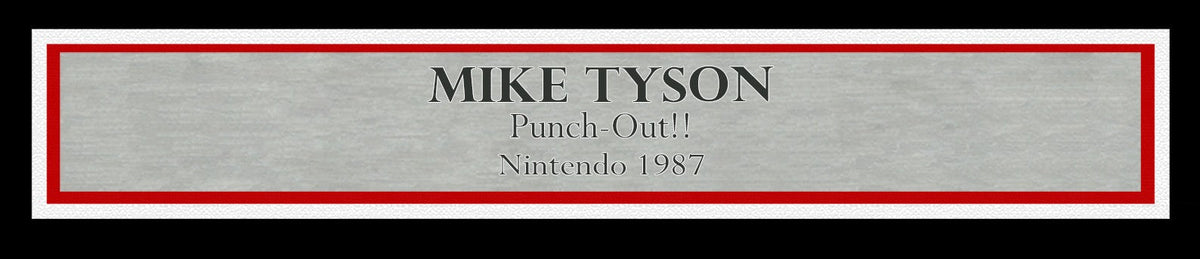 Mike Tyson Signed Framed 8x10 Photo Nintendo Punch-Out!! NES Controller Beckett
