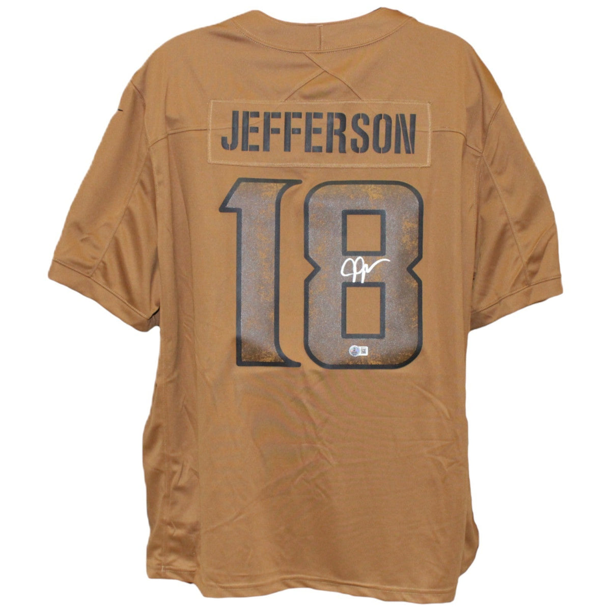 Justin Jefferson Autographed Minnesota Vikings Nike 3XL STS Jersey Beckett 52904