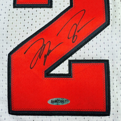 Autographed/Signed Michael Jordan Chicago Basketball Jersey Upper Deck UDA COA
