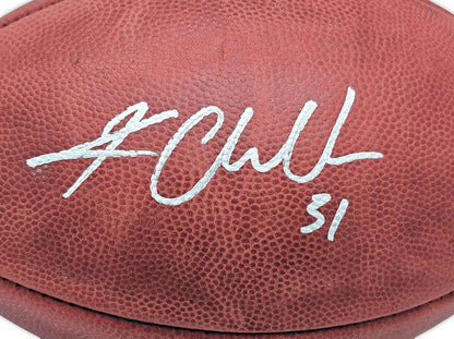 KAM CHANCELLOR AUTOGRAPHED NFL LEATHER FOOTBALL SEAHAWKS MCS 220820