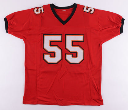 Derrick Brooks Signed Tampa Bay Buccaneers Red Road Jersey (JSA COA) Ex FSU LB