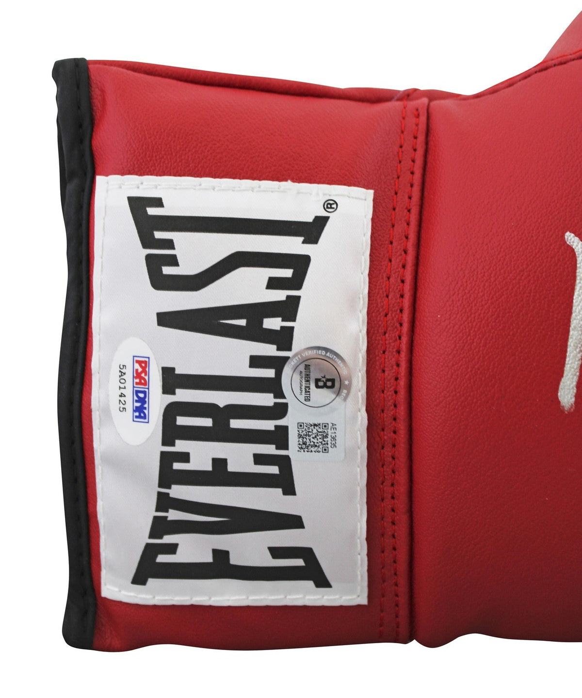 Muhammad Ali Authentic Signed Red Everlast Boxing Glove Autographed BAS #AE13635