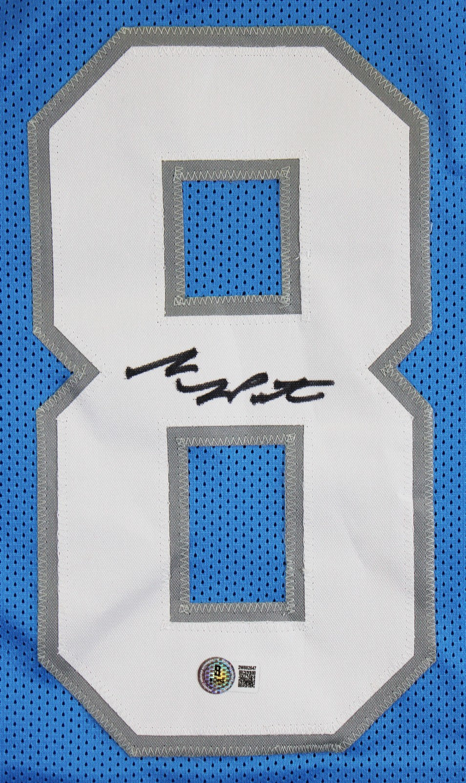 Sam Laporta Authentic Signed Blue Pro Style Framed Jersey BAS Witnessed 3