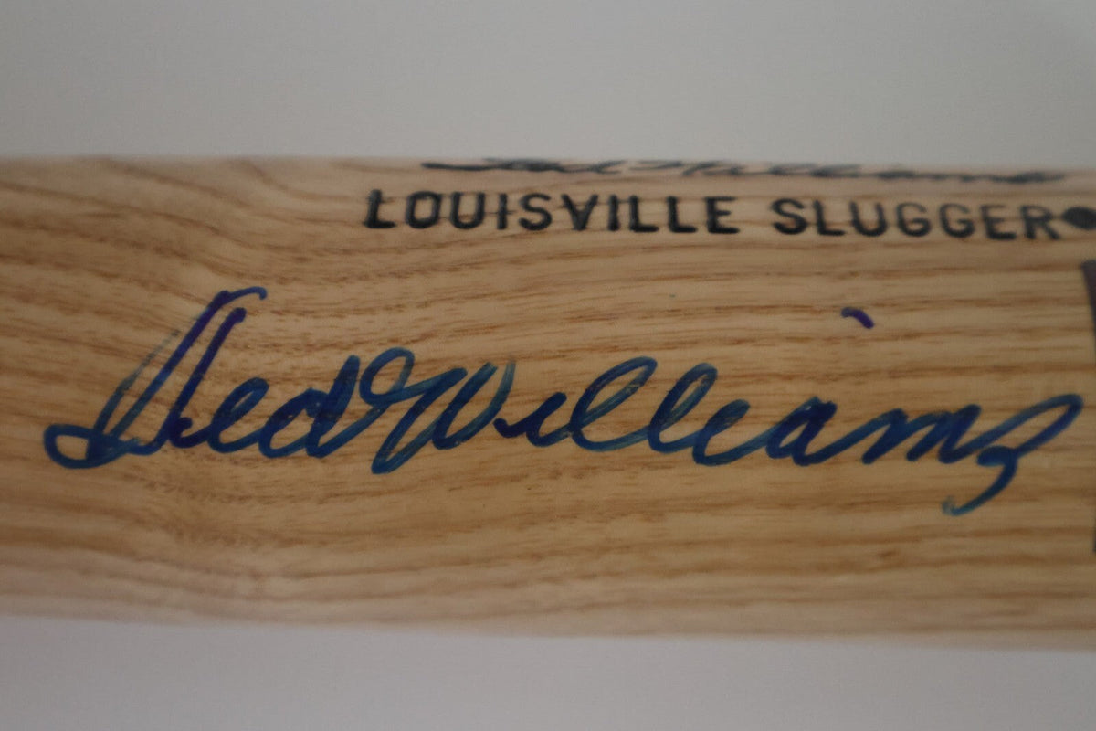 Ted Williams Autographed Louisville Slugger Baseball Bat (BAS and Fanatics COA)