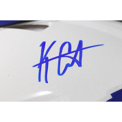 Keon Coleman Autographed Buffalo Bills Authentic Helmet Beckett Witness 51288