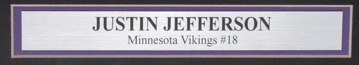 Justin Jefferson Vikings Signed/Autographed 16x20 Photo Framed Beckett 200084