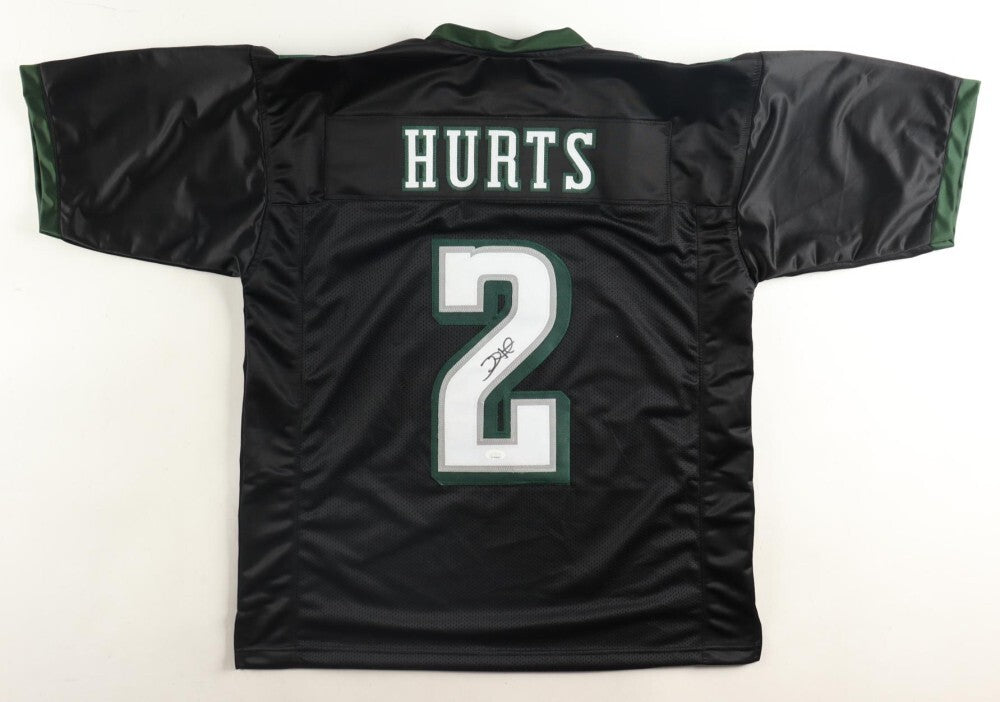 Jalen Hurts Signed Eagles Black Jersey (JSA) Philadelphia Starting QB /Oklahoma