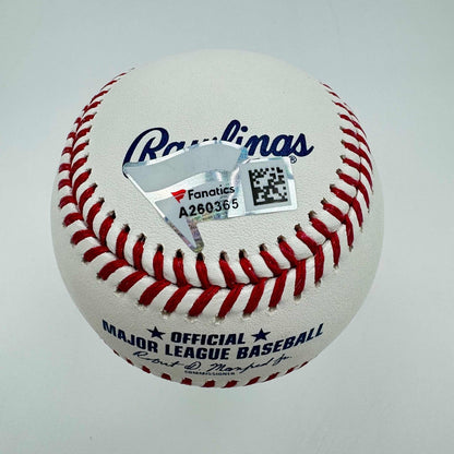 Autographed/Signed Aaron Judge Official Major League Baseball ROML Fanatics COA